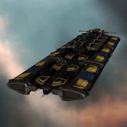 Authentic O.R.E. mining barge reference from EVE Online